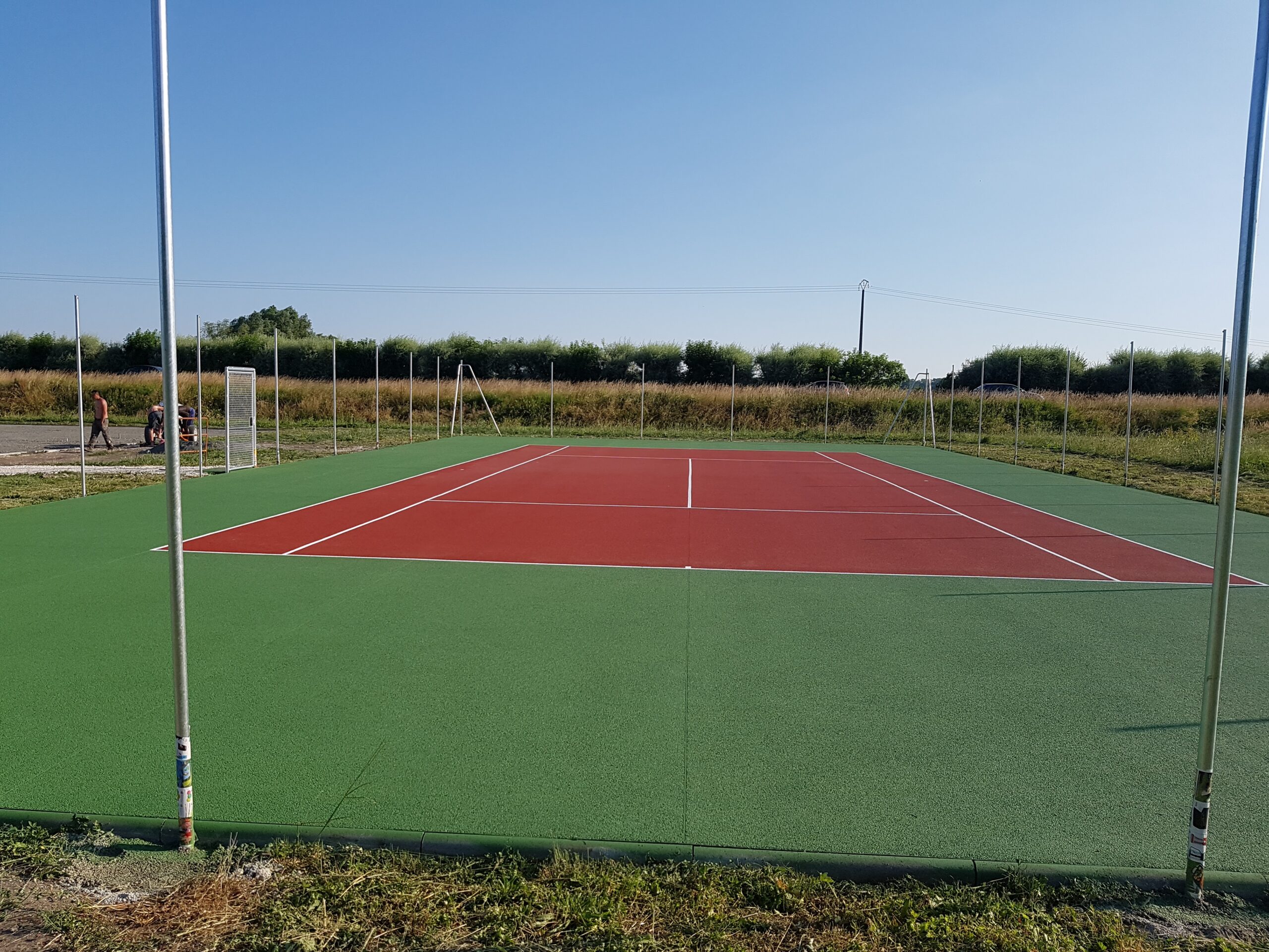 CONSTRUCTION DE COURT DE TENNIS