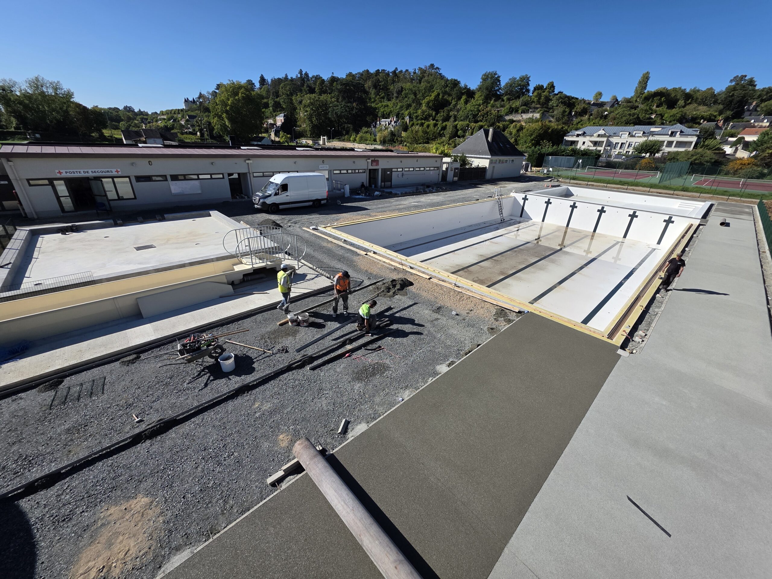 Béton drainant piscine